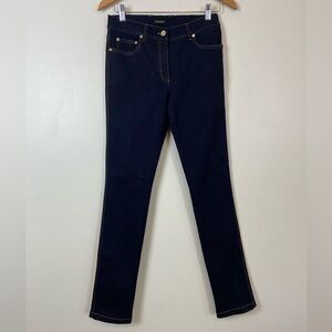 ESCADA Dark Wash Denim Skinny jeans Gold Hardware